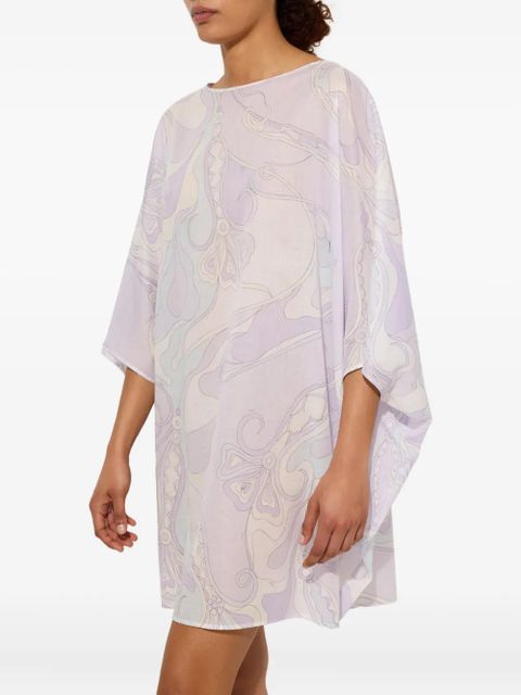 PUCCI wave-print kaftan dress - Purple