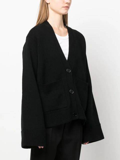 Axel Arigato Memory boxy-fit wool cardigan - Black