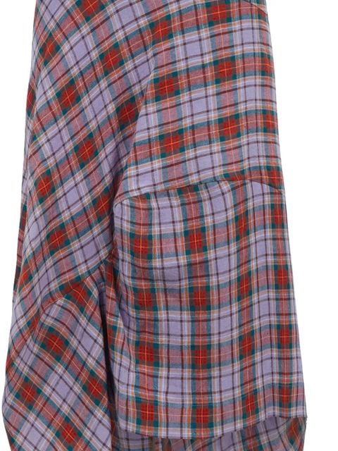 Vivienne Westwood tartan-pattern skirt - Purple - zdjęcie produktu nr 2