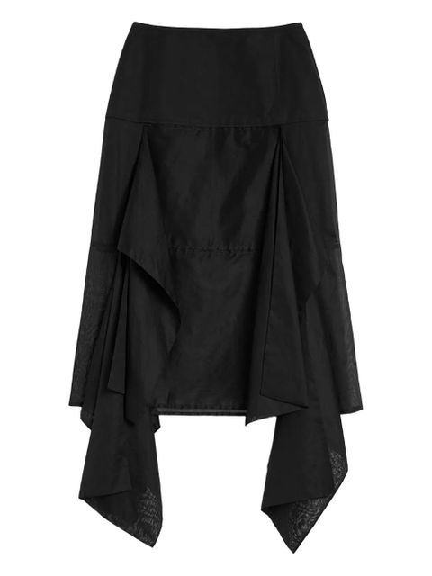 Jil Sander panelled midi skirt - Black - zdjęcie produktu nr 1