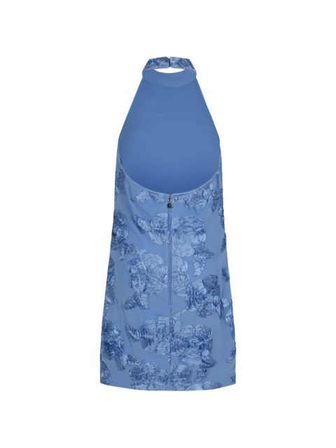 ROTATE BIRGER CHRISTENSEN halterneck floral mini dress - Blue - zdjęcie produktu nr 2