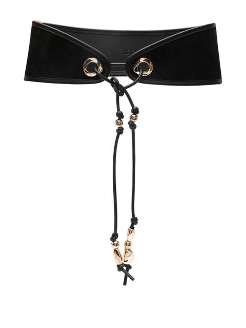 ZIMMERMANN eyelet beaded belt - Black - zdjęcie produktu nr 1