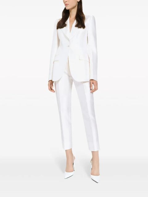 Dolce & Gabbana Turlington single-breasted silk blazer - White