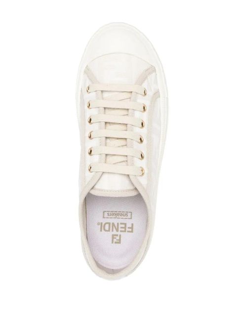 FENDI Domino FF-motif sneakers - Neutrals