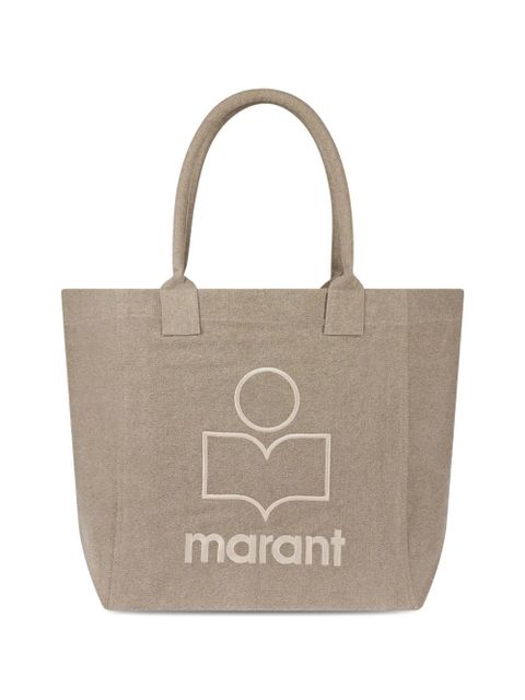 ISABEL MARANT Yankee logo-detail tote bag - Neutrals