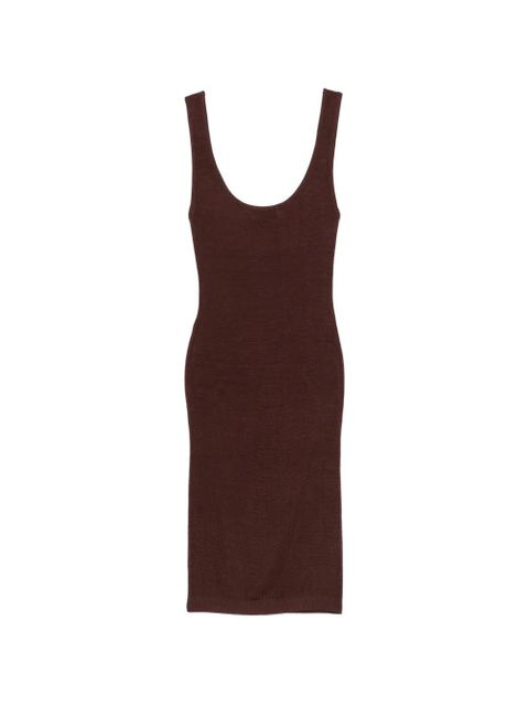 ENTIRE STUDIOS square-neck mini dress - Brown - zdjęcie produktu nr 1