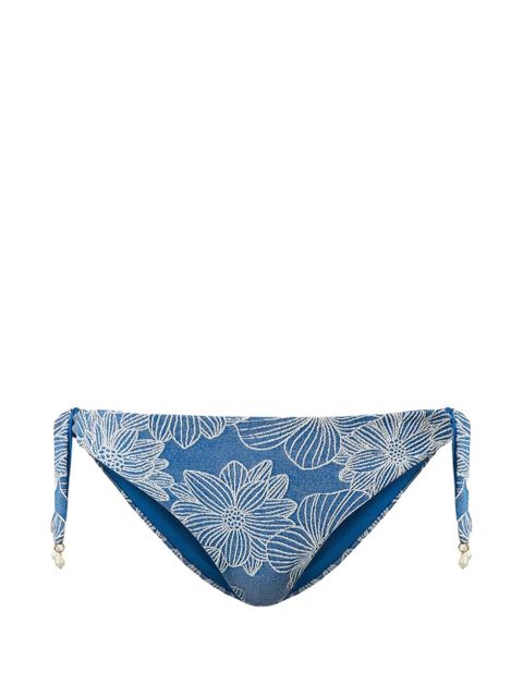 TWINSET floral-print bikini bottoms - Blue - zdjęcie produktu nr 1