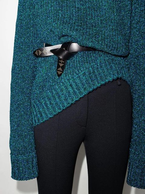 ISABEL MARANT Lecce knotted leather belt - Black