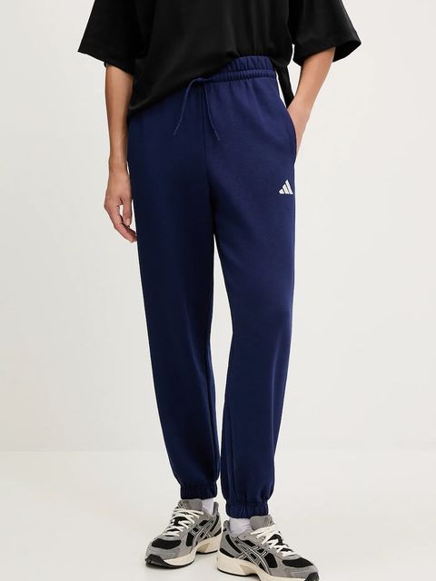 adidas spodnie dresowe 3-Stripes damskie kolor granatowy z aplikacją JX7696 - zdjęcie produktu nr 1