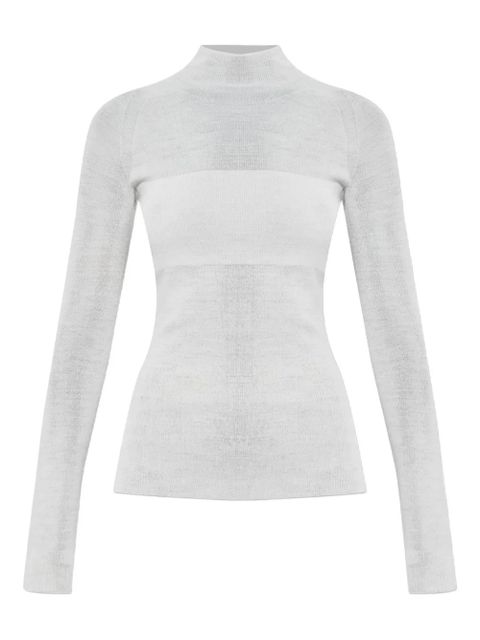 Versace long-sleeve roll-neck sweater - Neutrals - zdjęcie produktu nr 1