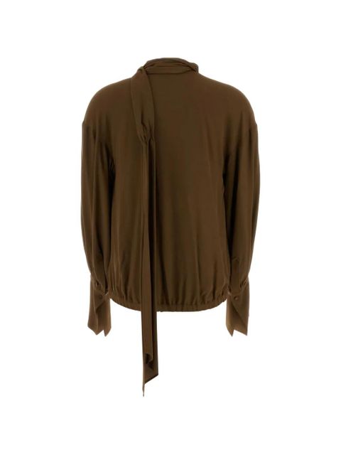 Blumarine tie-neck blouse - Brown - zdjęcie produktu nr 2