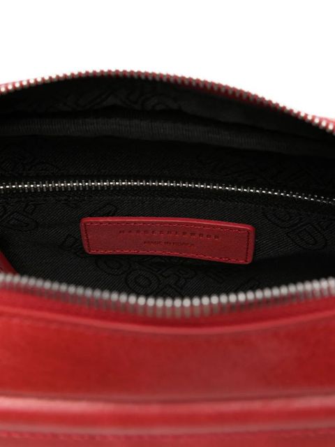 Marge Sherwood small embossed-logo shoulder bag - Red