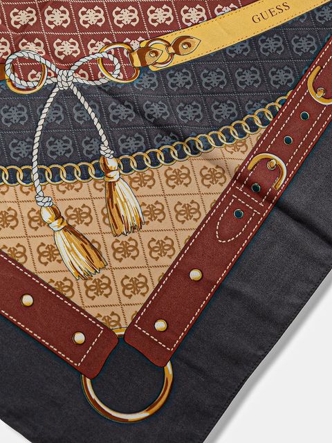 Guess chusta KEFIAH damska kolor niebieski wzorzysta AW5343 POL03