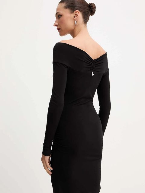 Patrizia Pepe sukienka kolor czarny mini dopasowana 2A2964 J333