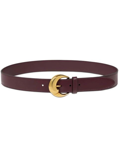 ETRO Paisley-buckle leather belt - Red - zdjęcie produktu nr 1