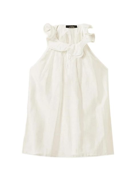 TWINSET ruffled voile top - White - zdjęcie produktu nr 1