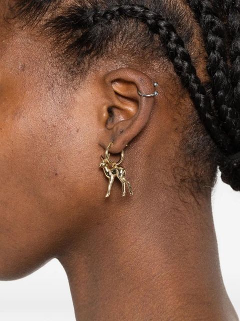 Vivienne Westwood deer-orb hoop earrings - Gold