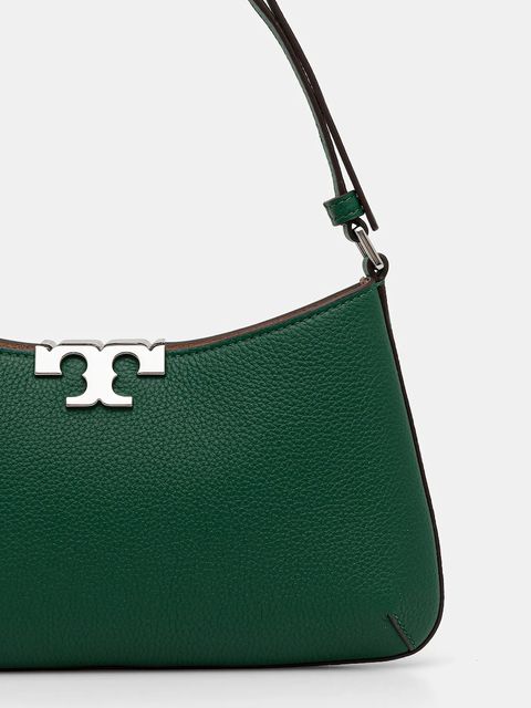Tory Burch torebka bawełniana Eleanor Soft Slim kolor zielony 174850.301