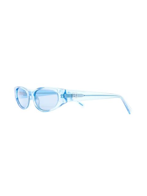BY FAR Rodeo transparent-frame design sunglasses - Blue
