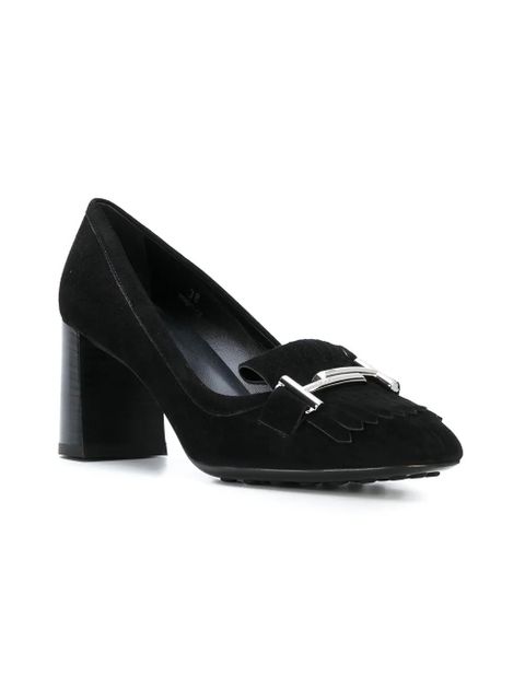 Tod's Double T fringed pumps - Black - zdjęcie produktu nr 2