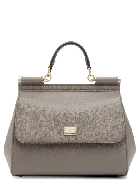 Dolce & Gabbana large Sicily top-handle leather tote bag - Neutrals - zdjęcie produktu nr 2