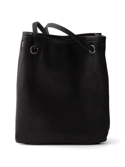 Prada leather mini shoulder bag - Black