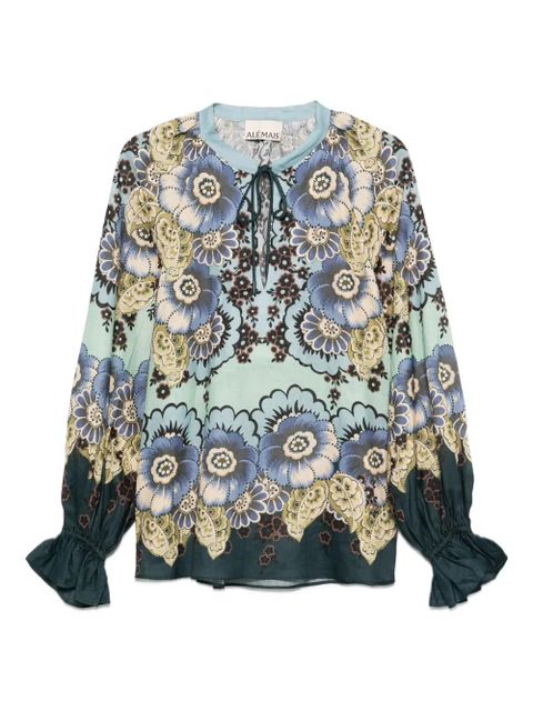 ALEMAIS Madalena floral-print blouse - Blue - zdjęcie produktu nr 1
