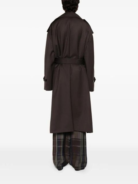 The Frankie Shop Dursley tailored belted trench coat - Brown