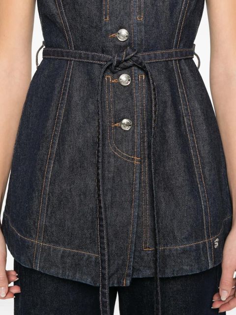 Sportmax Spddominio waistcoat - Blue