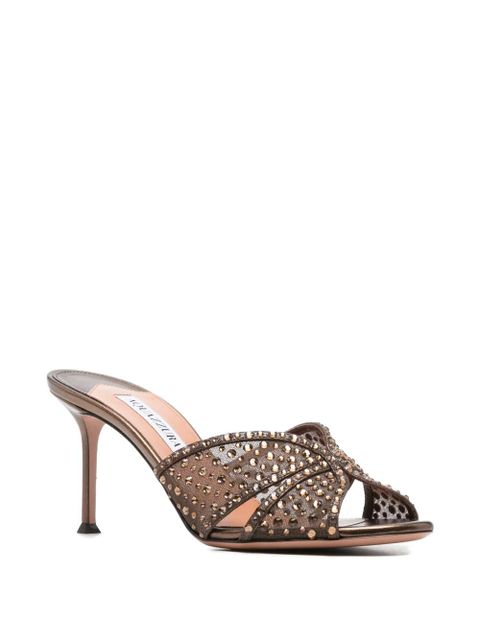Aquazzura Crystal Lover sandals - Brown - zdjęcie produktu nr 2
