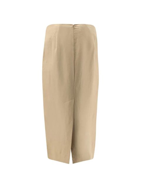 Max Mara back slit midi skirt - Neutrals - zdjęcie produktu nr 2