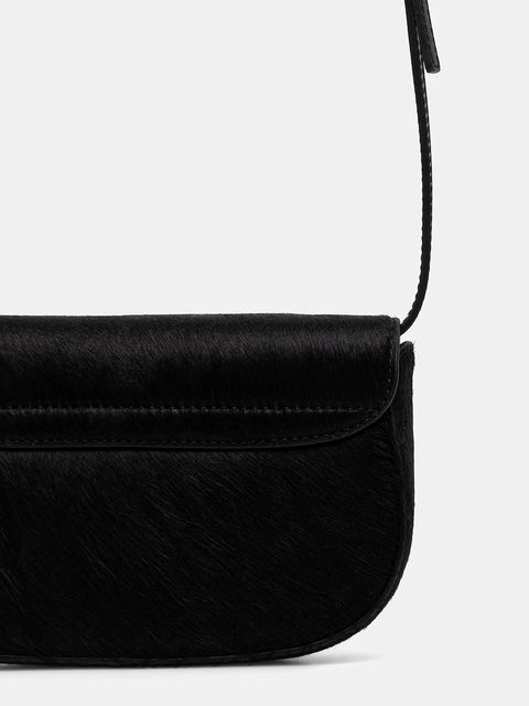 Tommy Hilfiger torebka skórzana kolor czarny AW0AW17941 - zdjęcie produktu nr 2