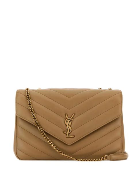 Saint Laurent Lou Lou quilted chain shoulder bag - Neutrals
