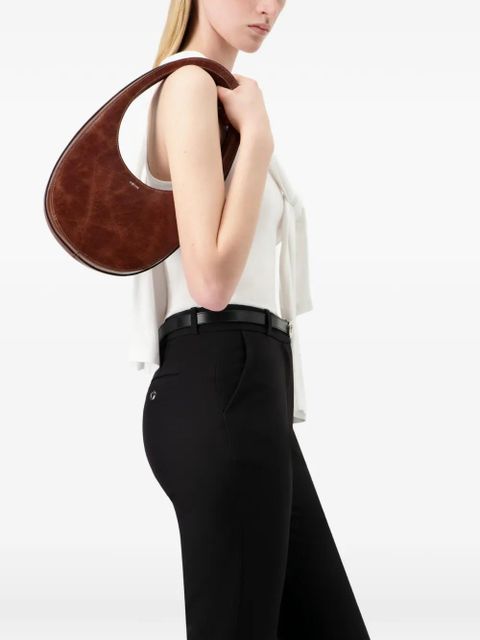 Coperni Swipe zipped leather shoulder bag - Brown - zdjęcie produktu nr 2