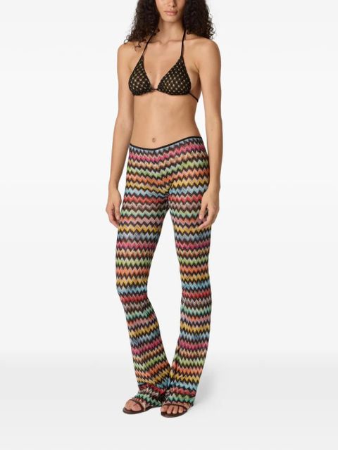 Missoni chevron-pattern trousers - Yellow - zdjęcie produktu nr 2