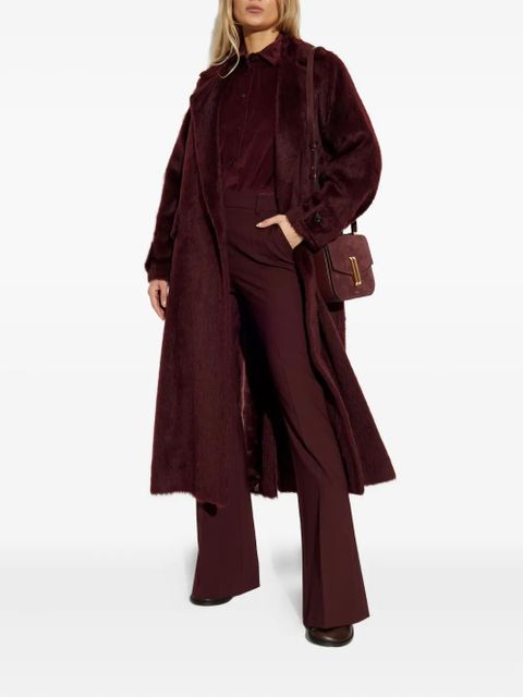 Max Mara velvet buttoned bodysuit - Red - zdjęcie produktu nr 2