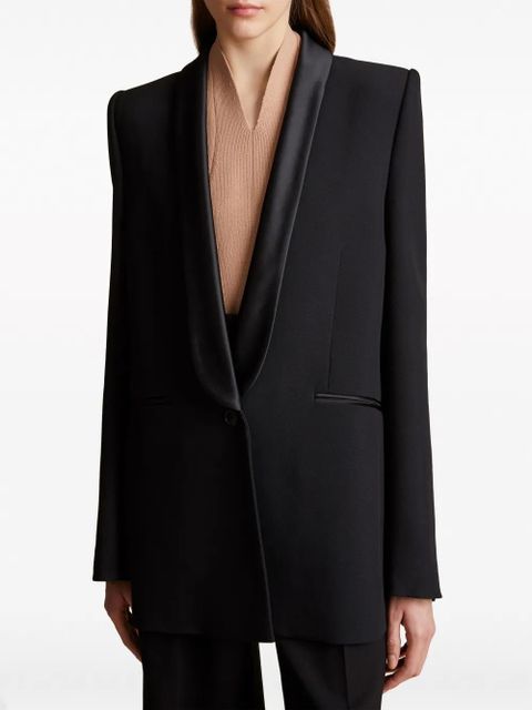 KHAITE The Helio shawl-lapels blazer - Black
