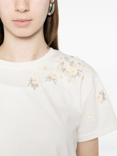TWINSET floral T-shirt - White