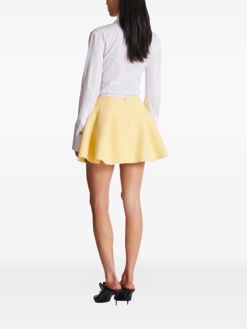Balmain chain-detail mini skirt - Yellow