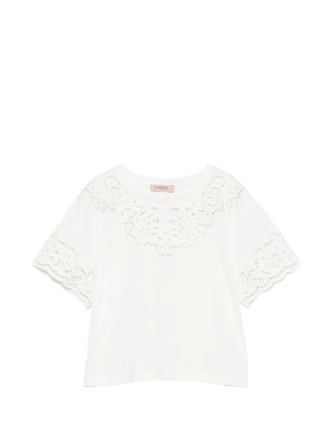TWINSET lace T-shirt - White - zdjęcie produktu nr 1