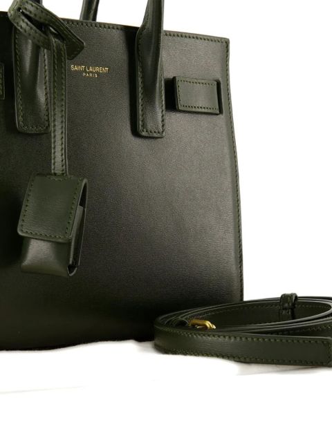 Saint Laurent nano Sac De Jour tote bag - Green