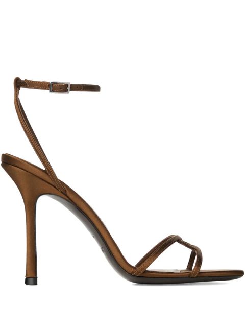 Jimmy Choo 100mm Leo leather sandals - Brown - zdjęcie produktu nr 1