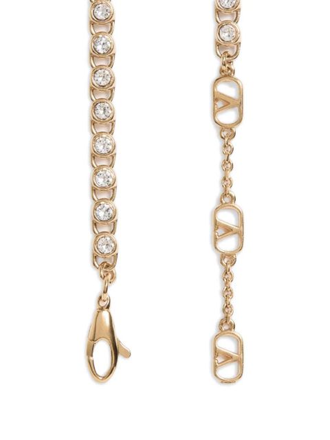 Valentino Garavani Poetiques des Gouttes metal and Swarovski® crystal necklace - Gold