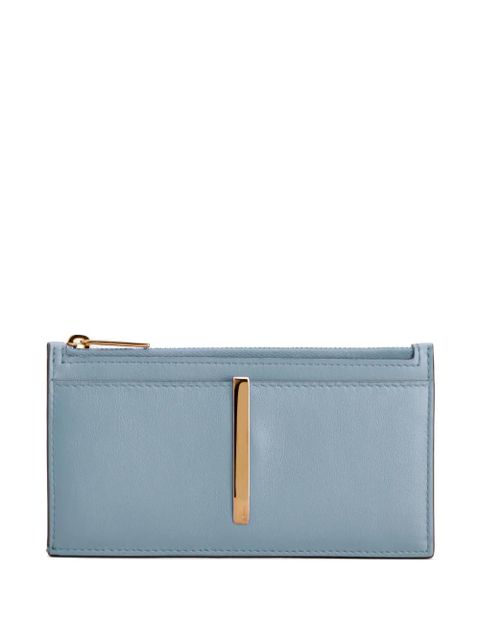 Tod's zip-detail card holder - Blue - zdjęcie produktu nr 1
