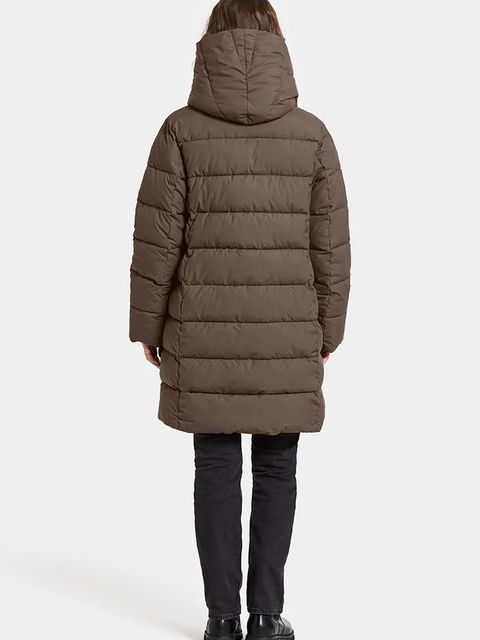 Didriksons kurtka NELLA kolor brązowy zimowa 505931