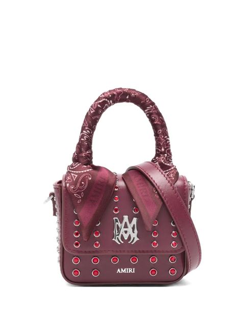 AMIRI studded logo mini bag - Purple - zdjęcie produktu nr 1