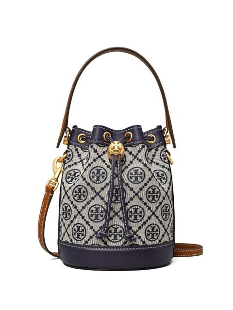 Tory Burch T Monogram bucket bag - Blue - zdjęcie produktu nr 1