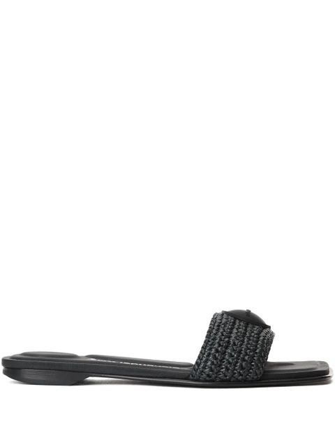 Alexander Wang interwoven-design slides - Black - zdjęcie produktu nr 1