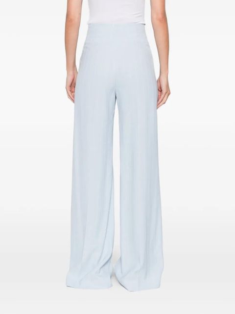 SANDRO sequin-striped trousers - Blue