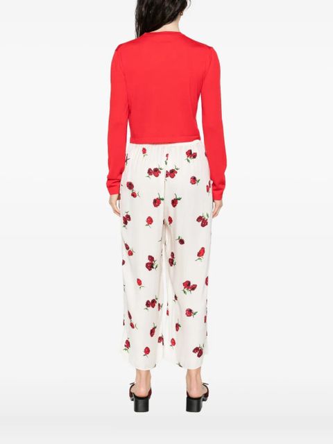 KHAITE Brieta cardigan - Red - zdjęcie produktu nr 2